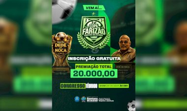 Prefeitura de Santana do Acaraú anuncia a 2ª Copa Farizão com premiação de R$ 20 mil